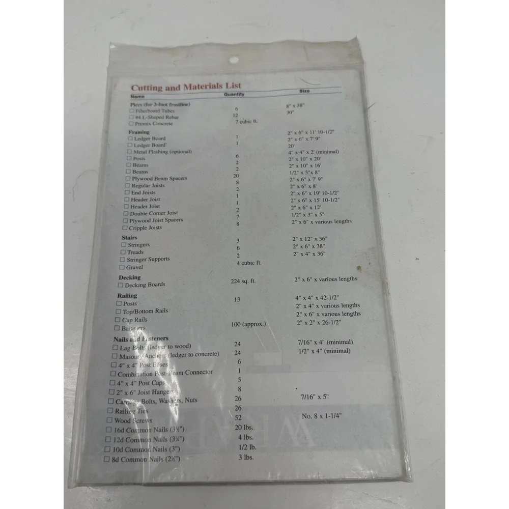 Lot of 7 Vintage‎ DIY Project Plans